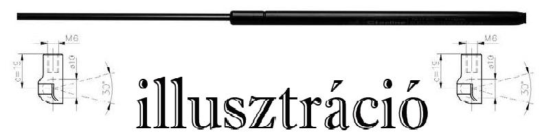 Audi A3 motorháztető teleszkóp